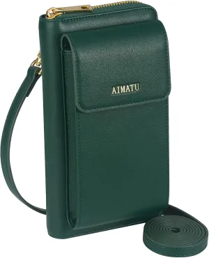 Small Cell Phone Purse Leather with Rfid Wallet Crossbody Bags for Women with Card Slots Adjustable Strap