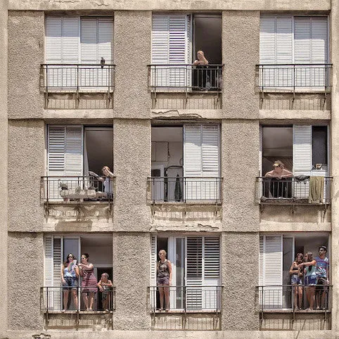 The Apartment Block Canvas Art Print