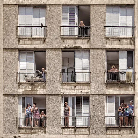 The Apartment Block Canvas Art Print