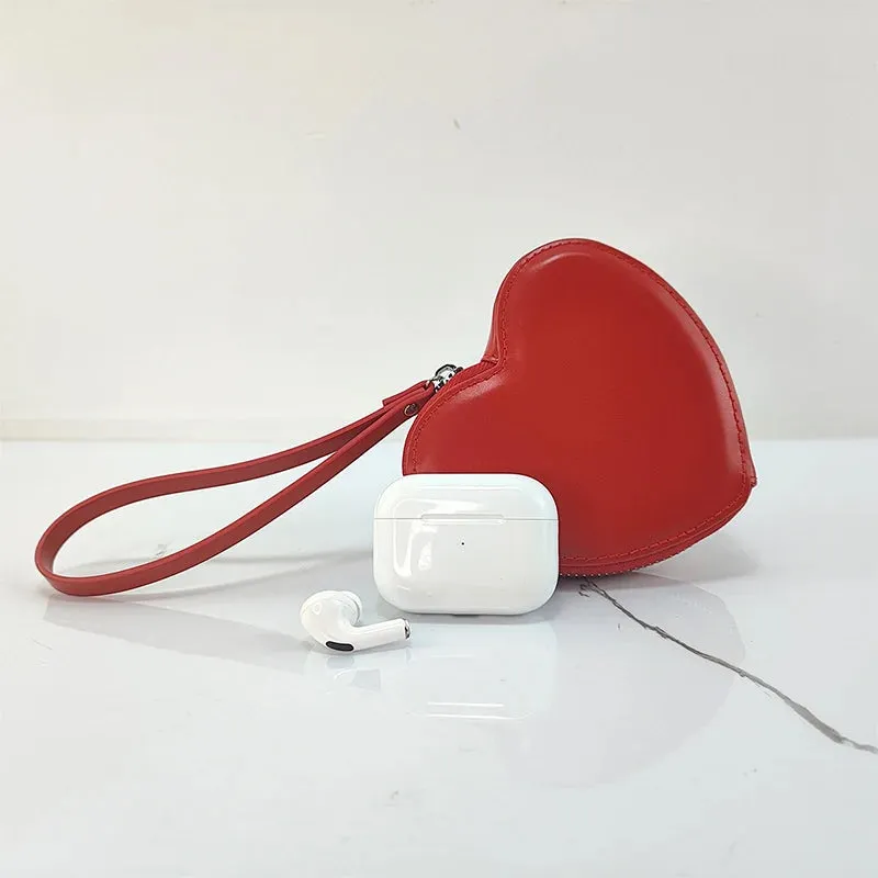 Uniwim PU Leather Heart Bag Coin Purses for Women Cute Children's Handbag Wallet Designer Original Kawaii Wallets for Girls Wholesale