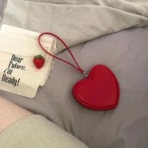 Uniwim PU Leather Heart Bag Coin Purses for Women Cute Children's Handbag Wallet Designer Original Kawaii Wallets for Girls Wholesale