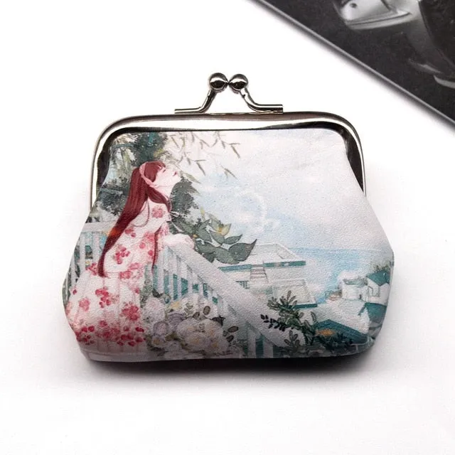 Vintage Women Printing Coin Purse