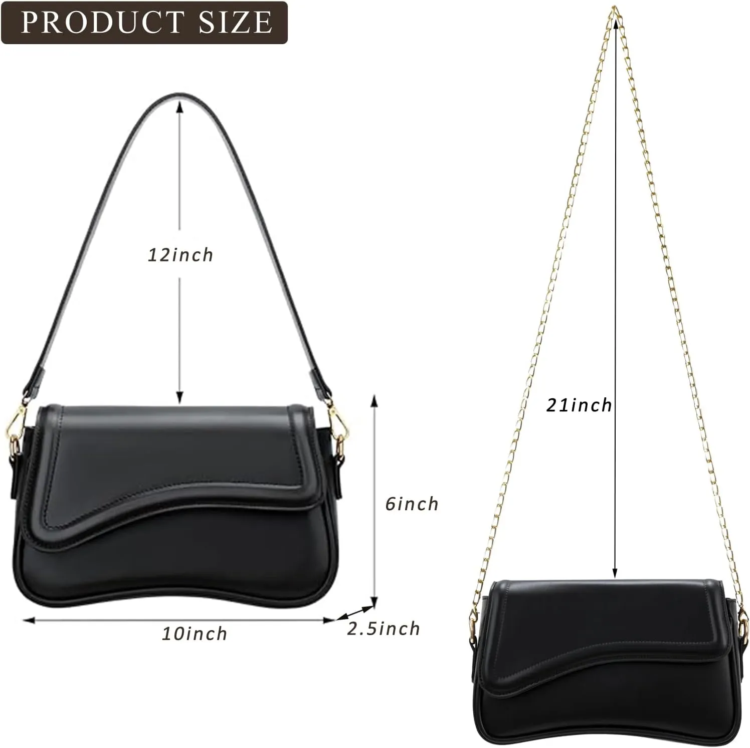 Y2K Purse Shoulder Bag for Women, Top Handle Handbag Small Goth Punk Hobo Clutch Purses Trendy Underarm Bag
