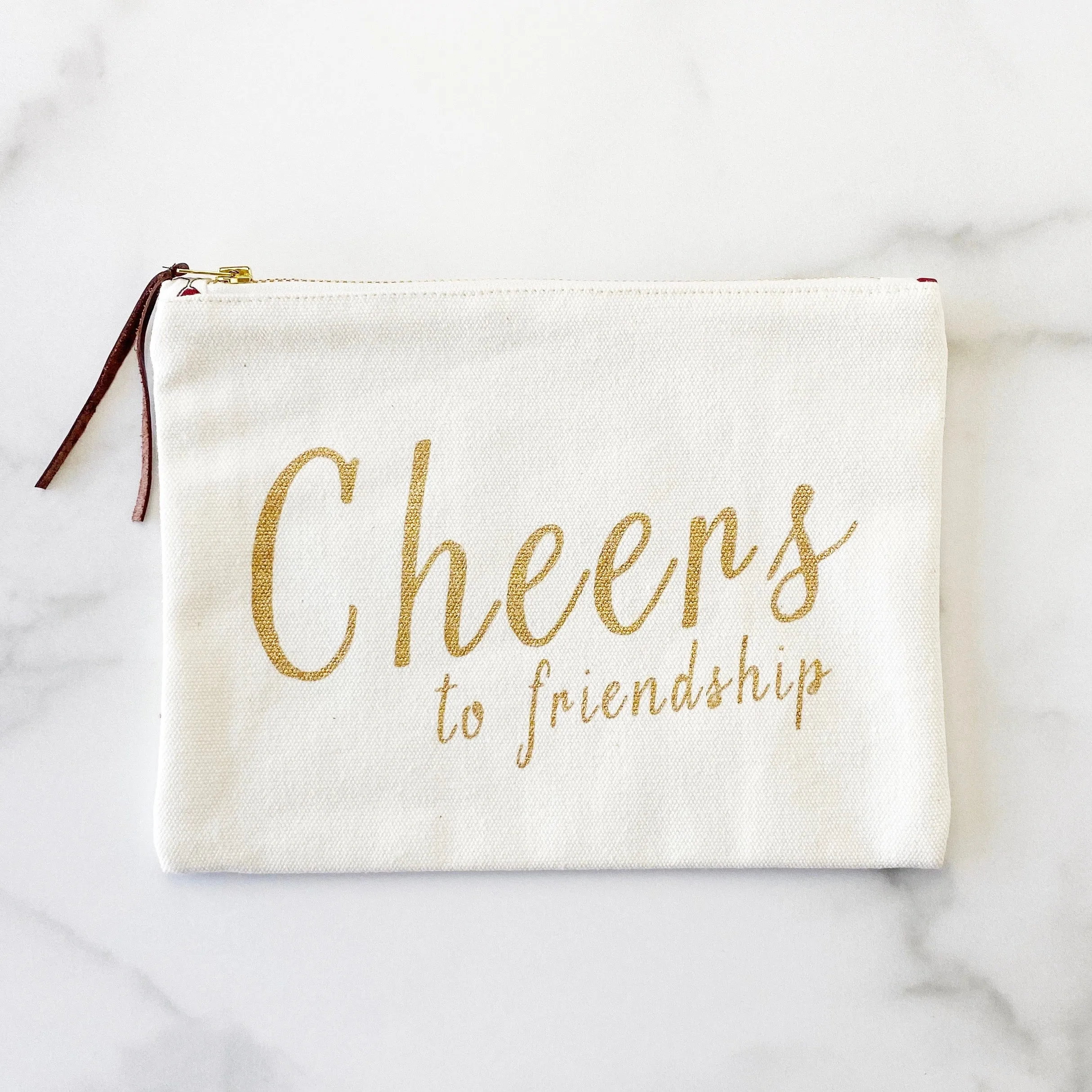 Zipper Pouch - Cheers to Friendship